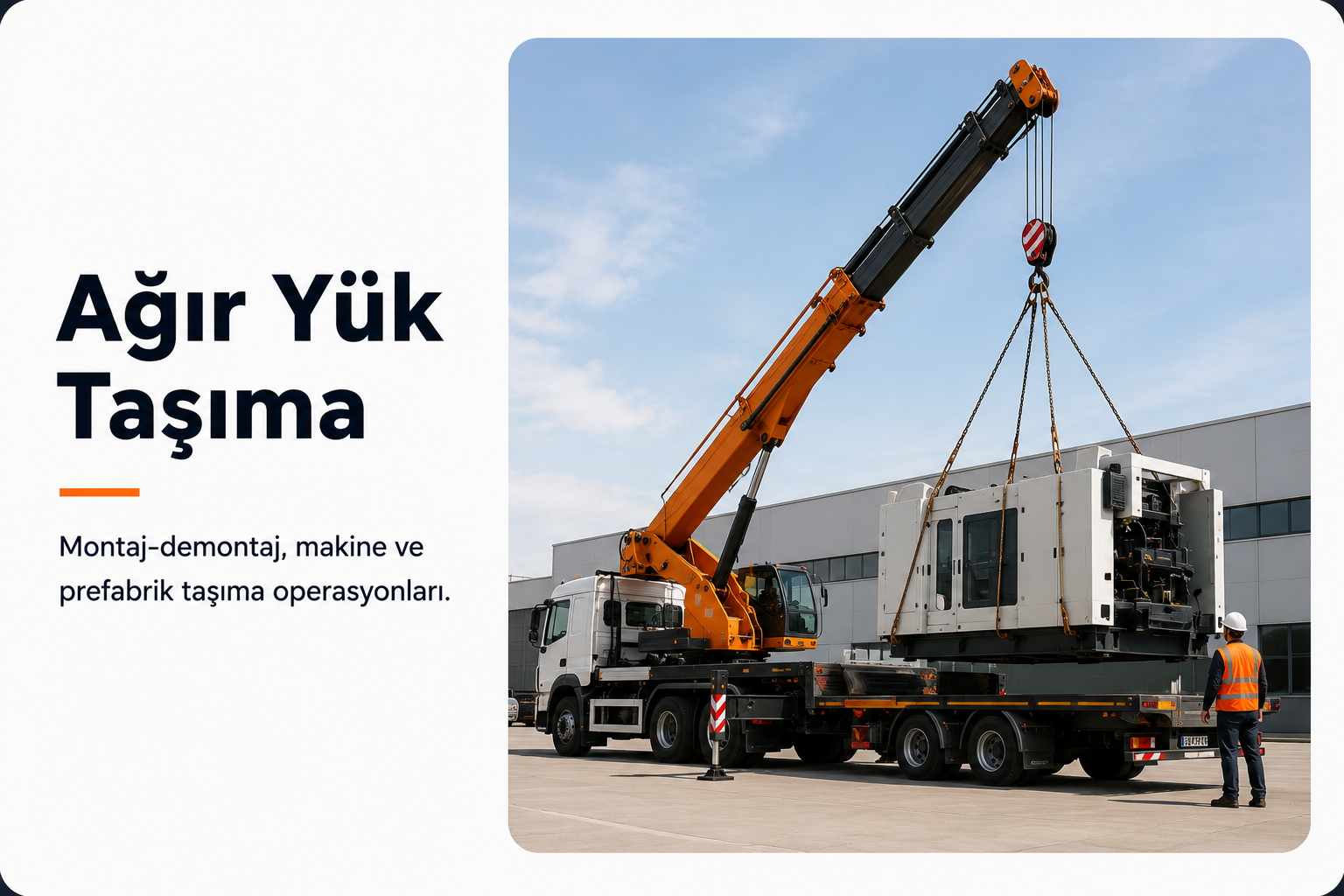 Ağır yük taşıma ve montaj